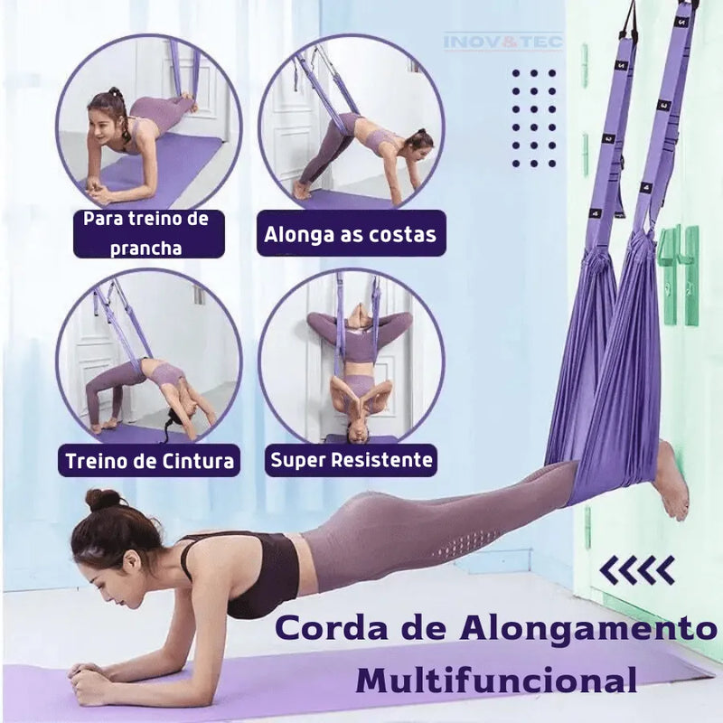 Corda de Yoga Profissional Para Alivio de Dores Nas Costas e Alongamento